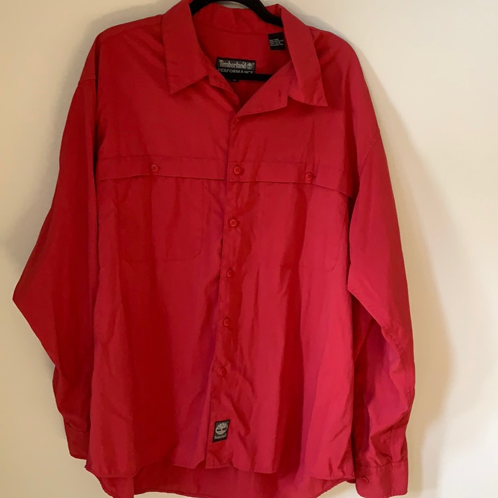 Timberland Performance Red Button Down
